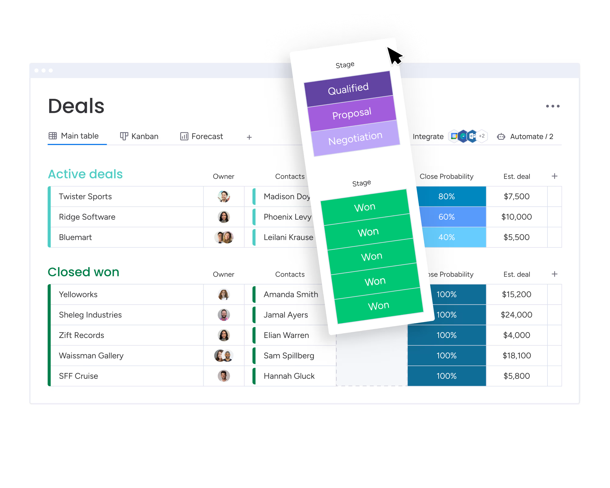 AI adapts your CRM to fit your sales workflow instantly