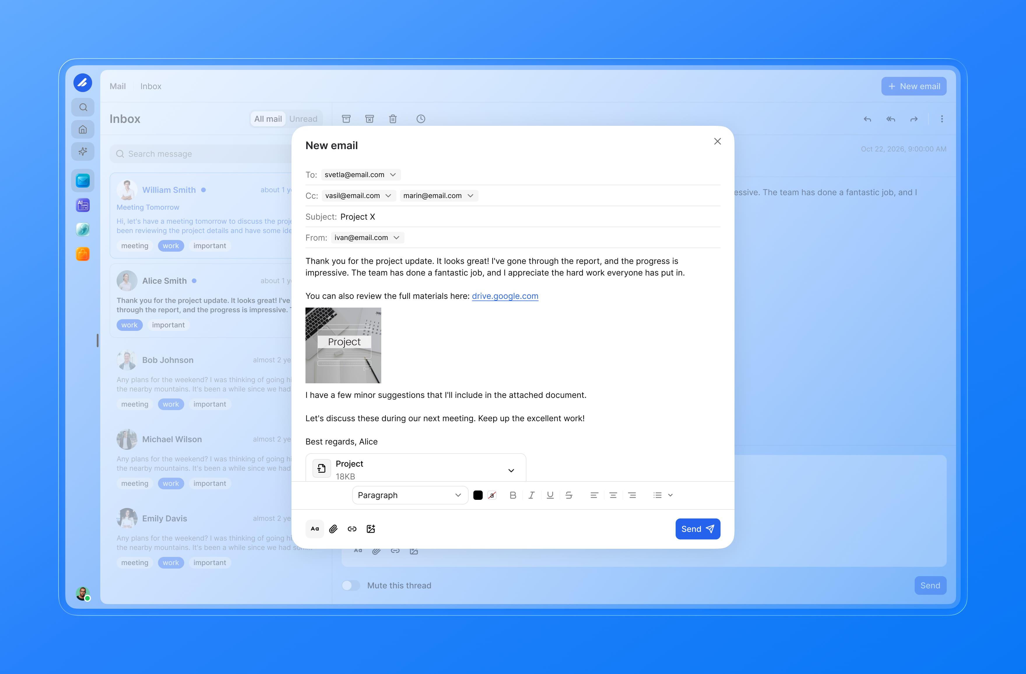 Webmail inside Trigani