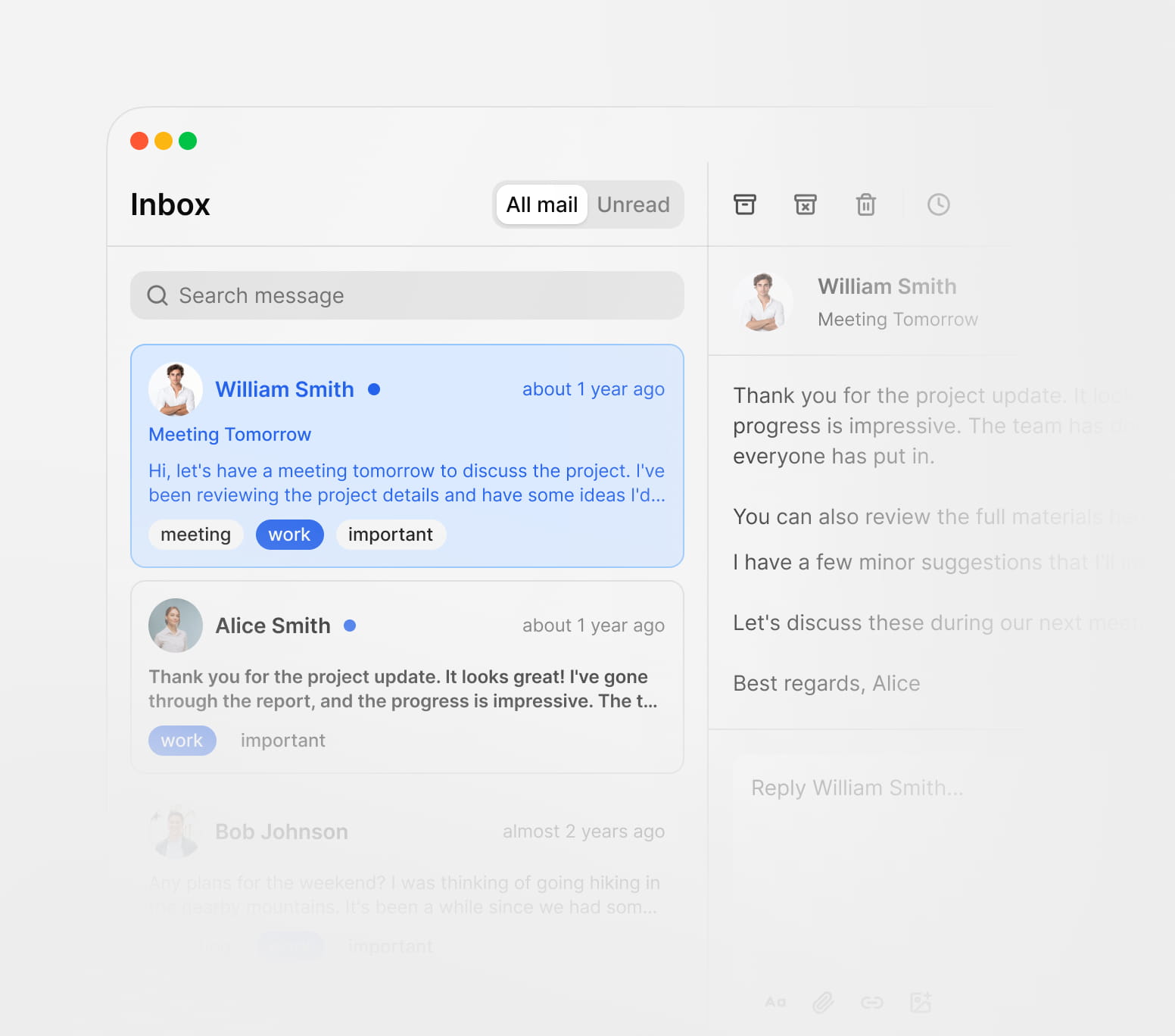 Web interface