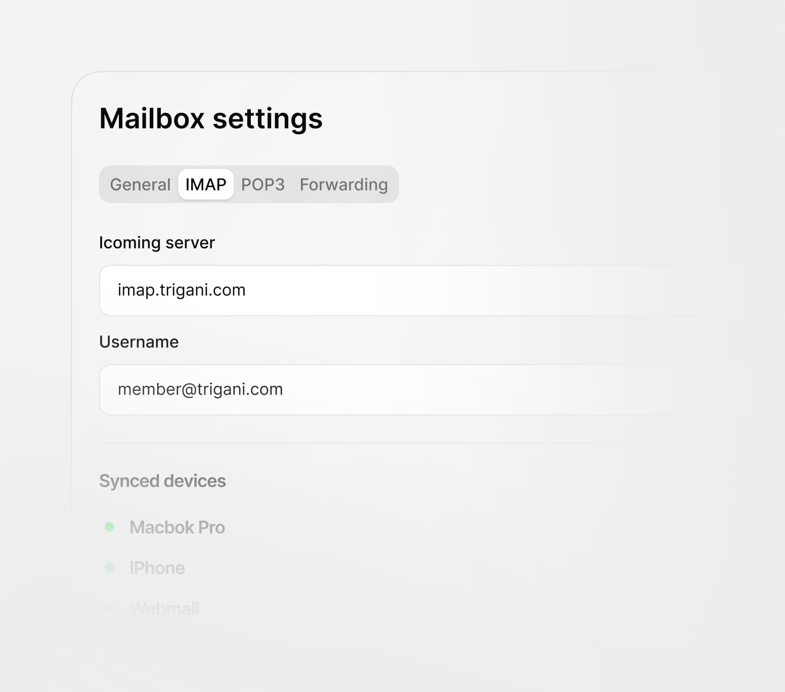 IMAP synchronization