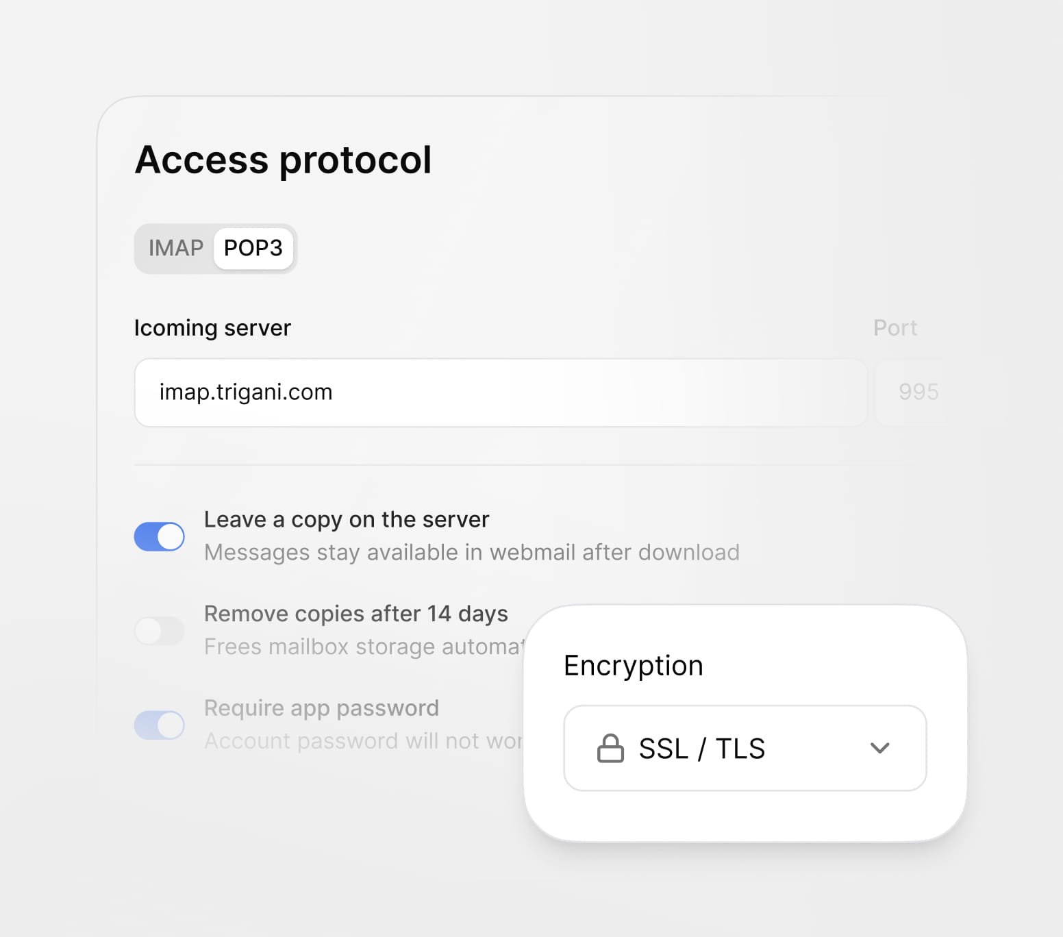 POP3 access
